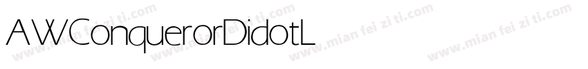 AWConquerorDidot Light字体转换